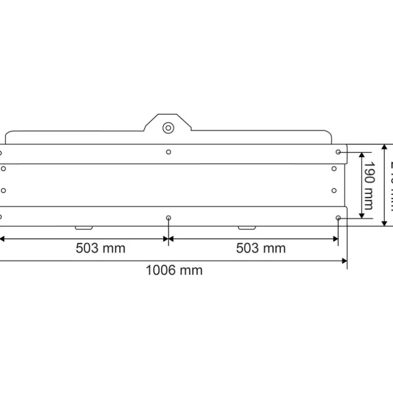 Abreuvoir Polybac 72 M double avec rebord intérieur et support de fixation