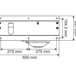 Abreuvoir Polybac 30 M simple avec rebord à cordon et support de fixation