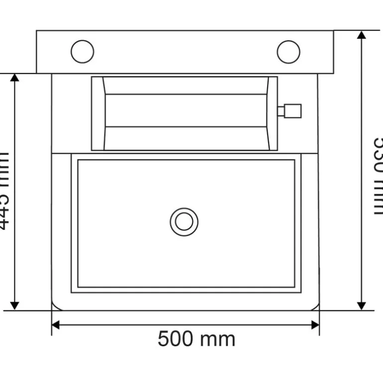 Abreuvoir Polybac 25 M simple avec rebord intérieur et support de fixation