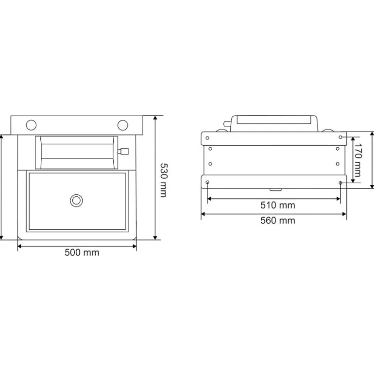 Abreuvoir Polybac 25 M simple avec rebord intérieur et support de fixation