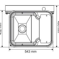Abreuvoir Polybac 30 M simple avec rebord à cordon sans support de fixation