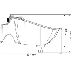 Abreuvoir POLYSELF PF2 à palette horizontale