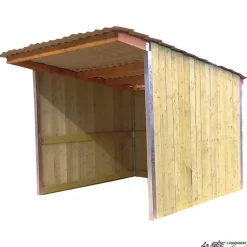 Abri de prairie simple pente SP 3x3 m
