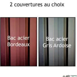 Abri de prairie simple pente SP 3x3 m