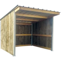 Abri de prairie simple pente SP 3x3 m