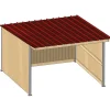 Abri de prairie simple pente SP 4x4 m