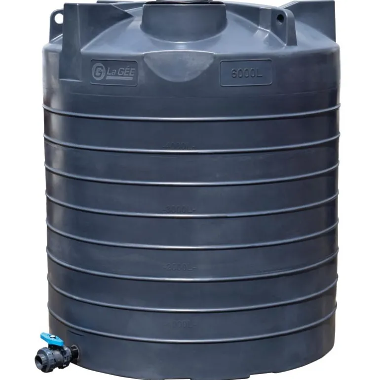 Cuve de stockage aérienne verticale 6000 l. ø 1,95 m