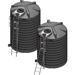 Echelle à crinoline galvanisée