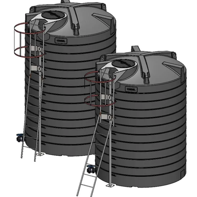 Echelle à crinoline galvanisée