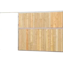 Façade de box pleine bois - Larg. 2,5 m (sans porte)