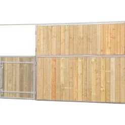 Façade de box pleine bois - Larg. 2,5 m (sans porte)