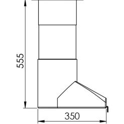 Goulotte courte déportée