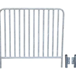 Grille barreaudée pour porte battante