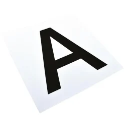 Jeu d'autocollants pour plaques ou panneaux de dressage