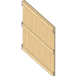 Kits bois de séparation spécial abris SP - Pro. Int. 4 m