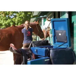 Malle de concours verticale chevaux de selle