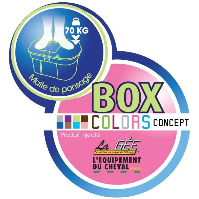 Malle de pansage BOX COLORS