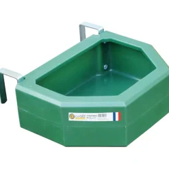 Mangeoire à crochets avec rebord anti-gaspillage