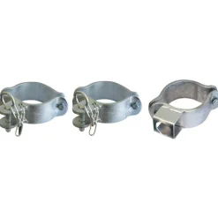 Pack fixation porte de prairie sur poteau galva