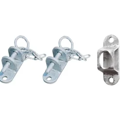 Pack fixation porte de prairie sur poteau bois