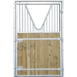 Porte de box un battant à col de cygne - Tirant gauche