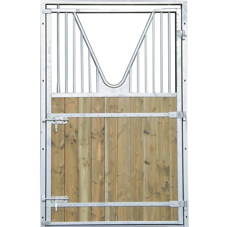 Porte de box un battant à col de cygne - Tirant gauche