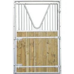 Porte de box un battant à col de cygne - Tirant droit