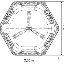 Râtelier de prairie RPE GM avec fond