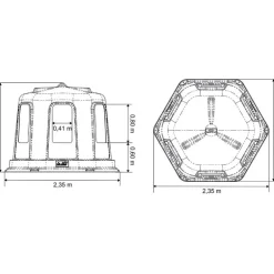 Râtelier de prairie RPE GM avec fond