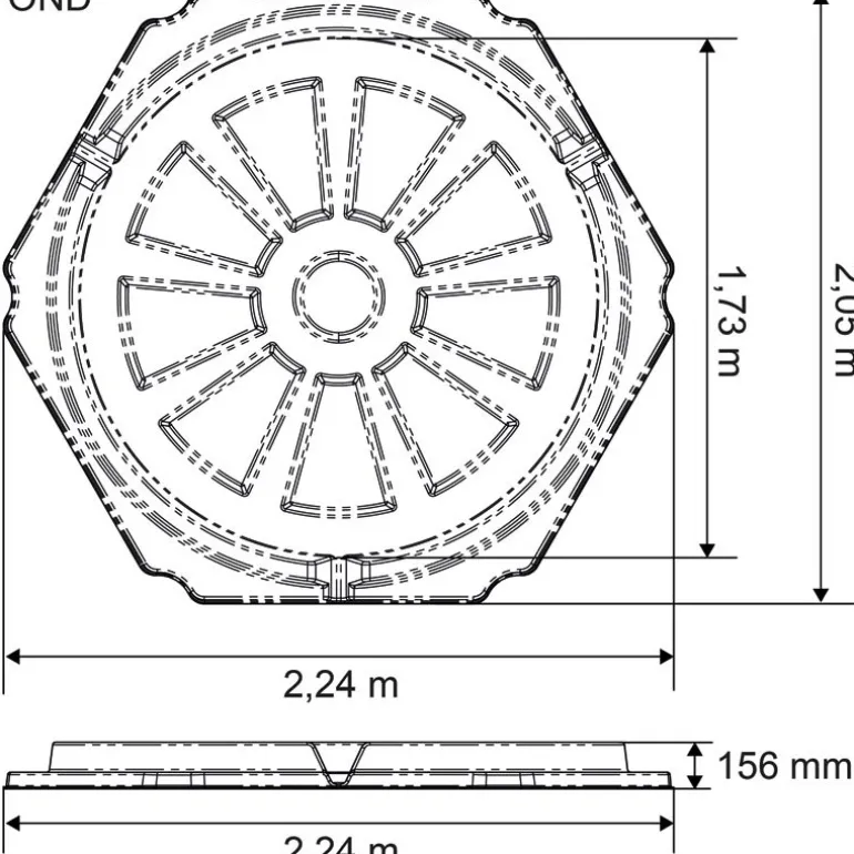 Râtelier de prairie RPE GM avec fond