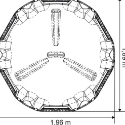 Râtelier de prairie RPE Médium sans fond