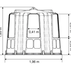 Râtelier de prairie RPE Médium avec fond