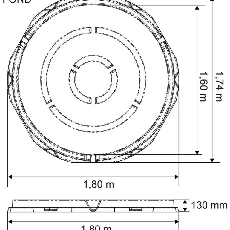 Râtelier de prairie RPE Médium avec fond
