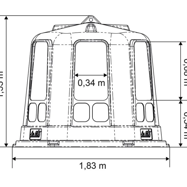 Râtelier de prairie RPE PM avec fond