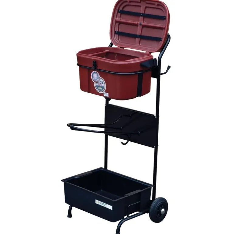 Servante porte-selle avec malle de pansage BOX PRO XL