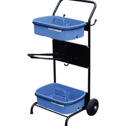 Servante porte-selle avec bacs de pansage