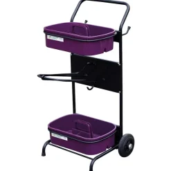 Servante porte-selle avec bacs de pansage