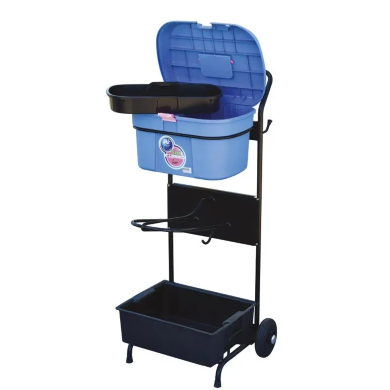 Servante porte-selle avec malle de pansage Box Colors