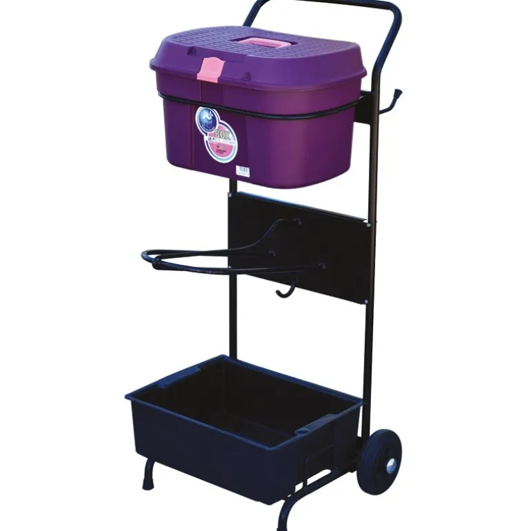 Servante porte-selle avec malle de pansage Box Colors