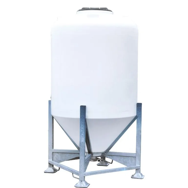 Silo à aliments 1500 L avec trappe sur châssis