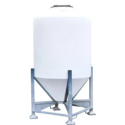 Silo à aliments 1500 L avec trappe sur châssis