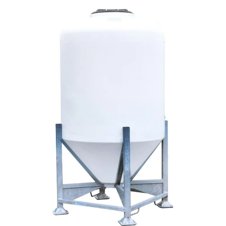 Silo à aliments 1500 L avec trappe sur châssis