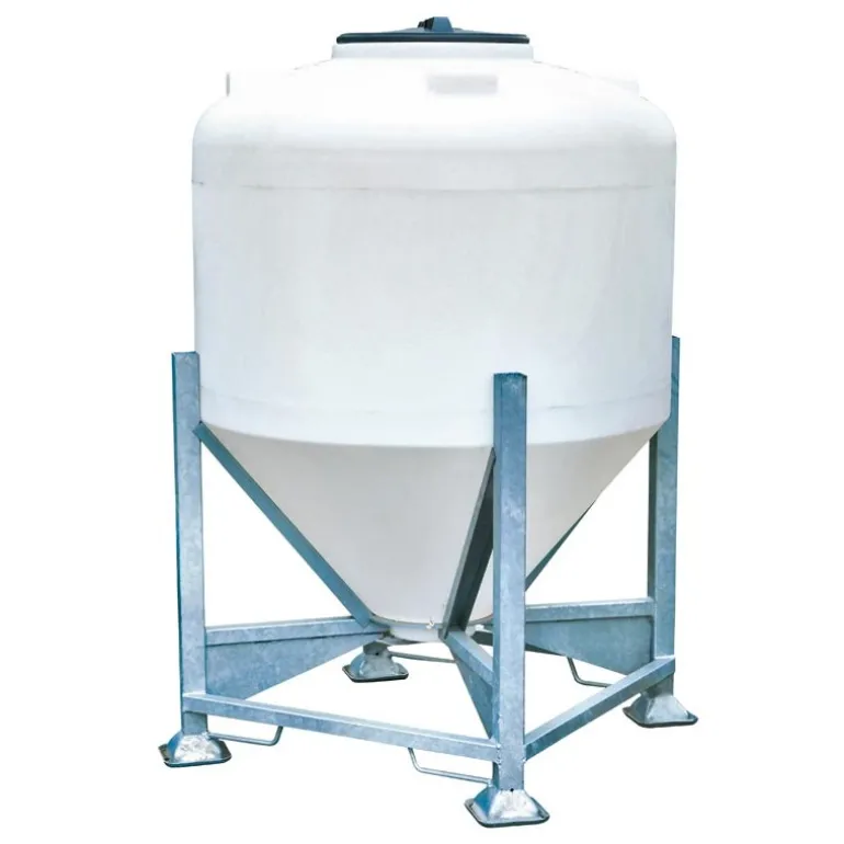 Silo à aliments 1000 L avec trappe sur châssis