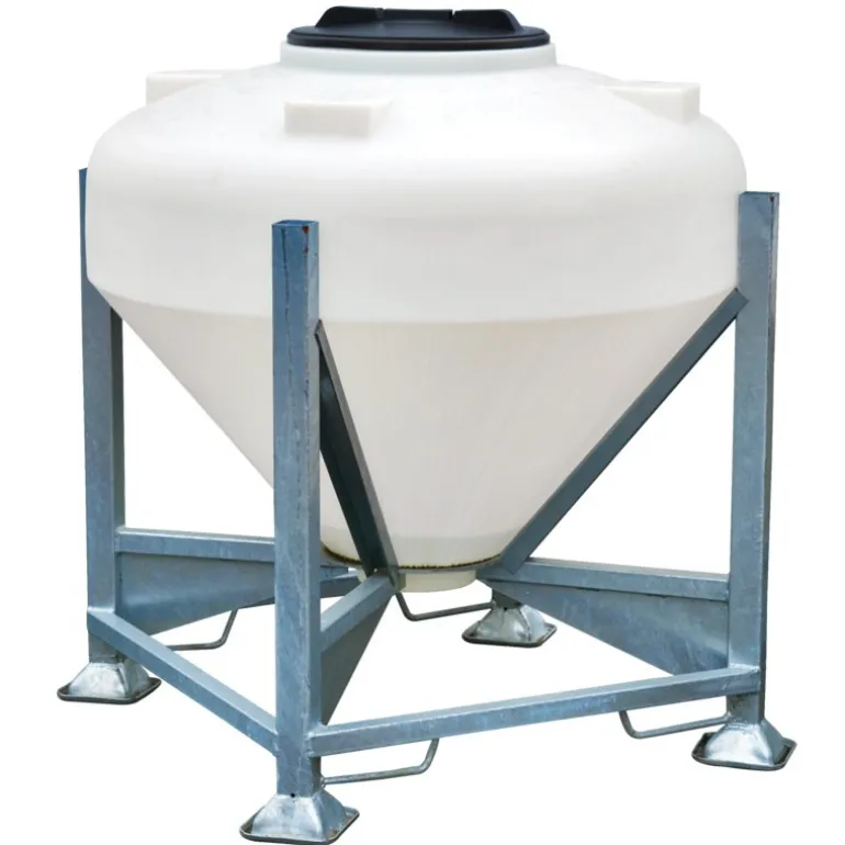 Silo à aliments 500 L avec trappe sur châssis