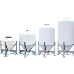 Silo à aliments 500 L avec trappe sur châssis