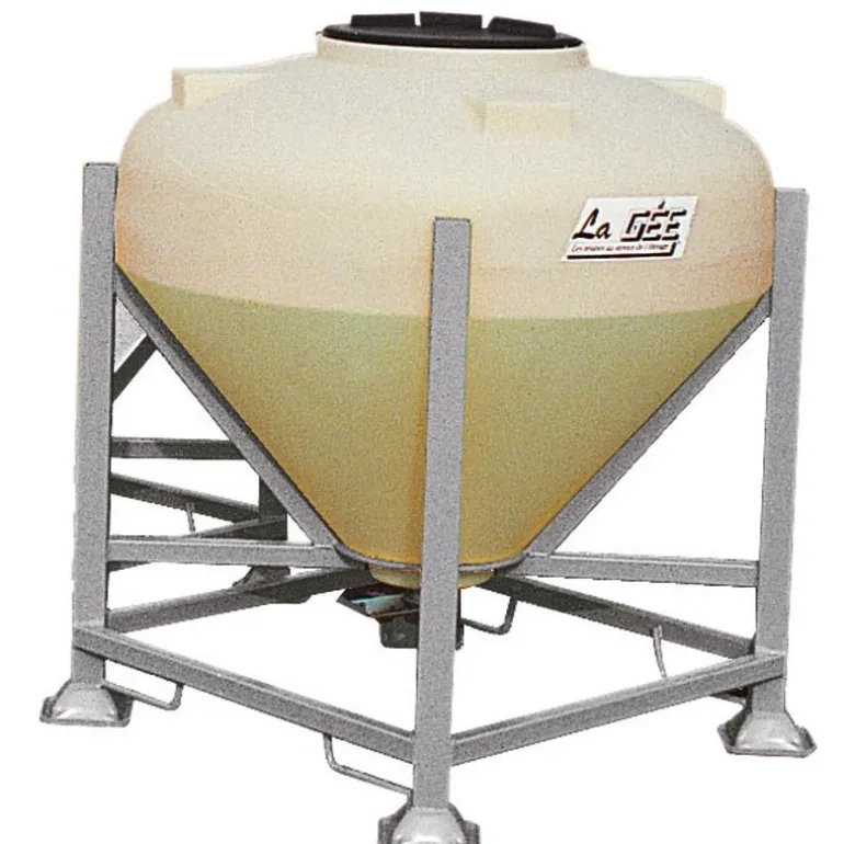 Silo à aliments 500 L avec trappe sur châssis