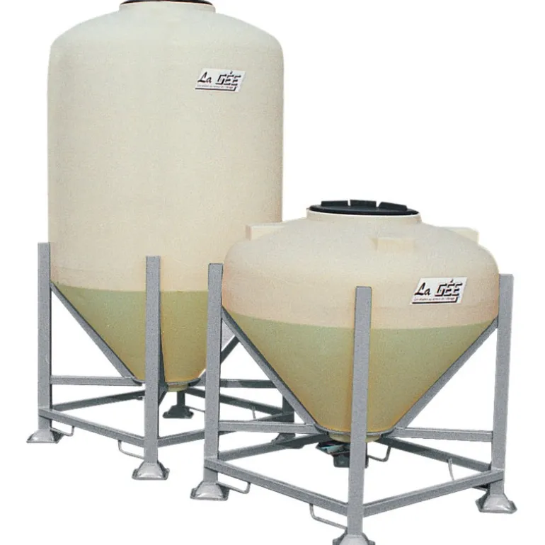 Silo à aliments 500 L avec trappe sur châssis