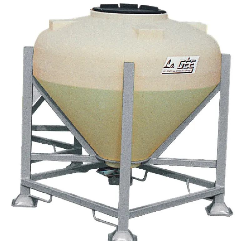 Silo à aliments 500 L avec trappe sur châssis