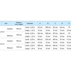 Silo à aliments grande contenance 9,70 m³