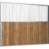 Séparation de box fixe barreaudée/bois 0,5 m